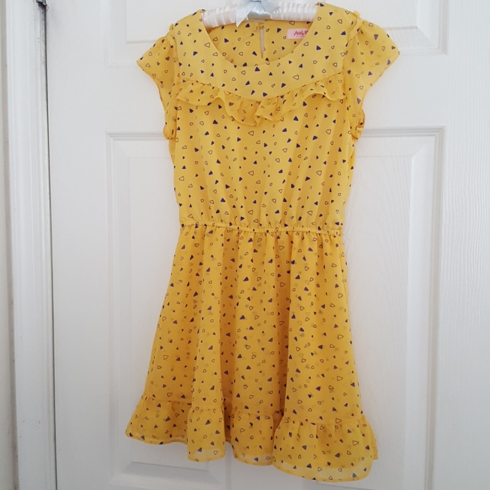 Yellow Patterned Dress